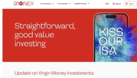 Virgin Money Investments website