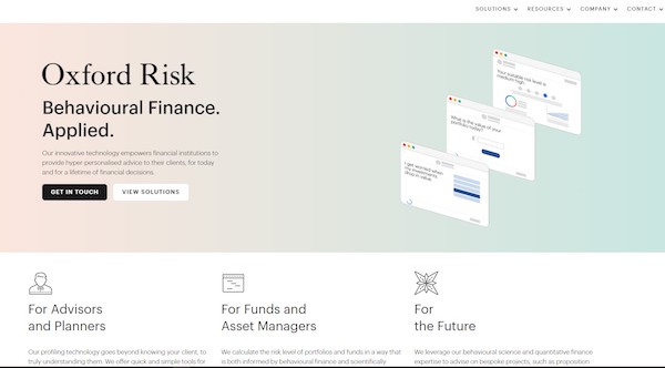 Oxford Risk launches retirement income suitability software