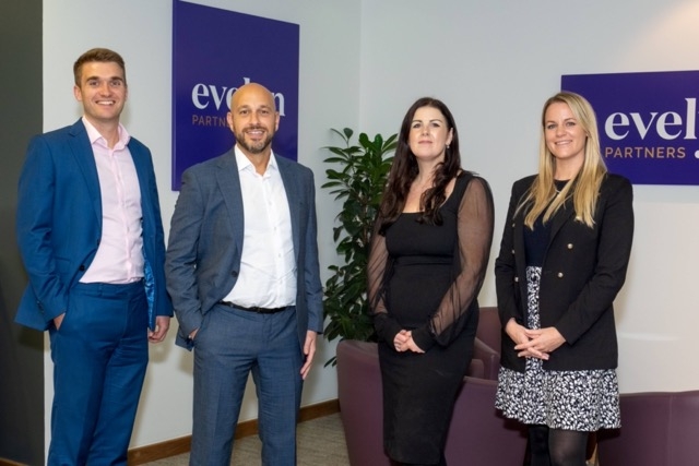 Chris Iles, Richard Mikdadi, Bronwen Lancaster and Joy Wisniewski of Evelyn Partners Bristol