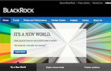 Blackrock's website