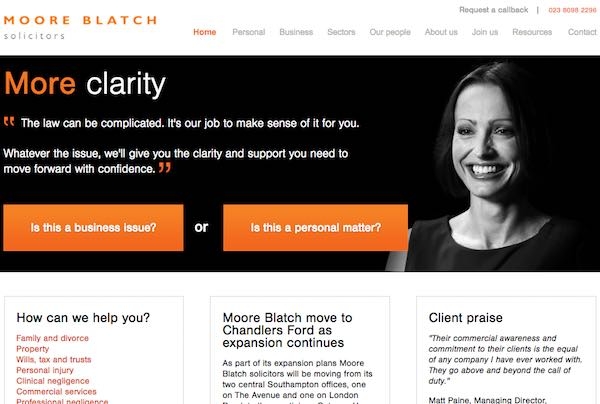 Moore Blatch website