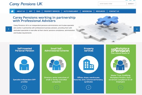 Carey Pensions website