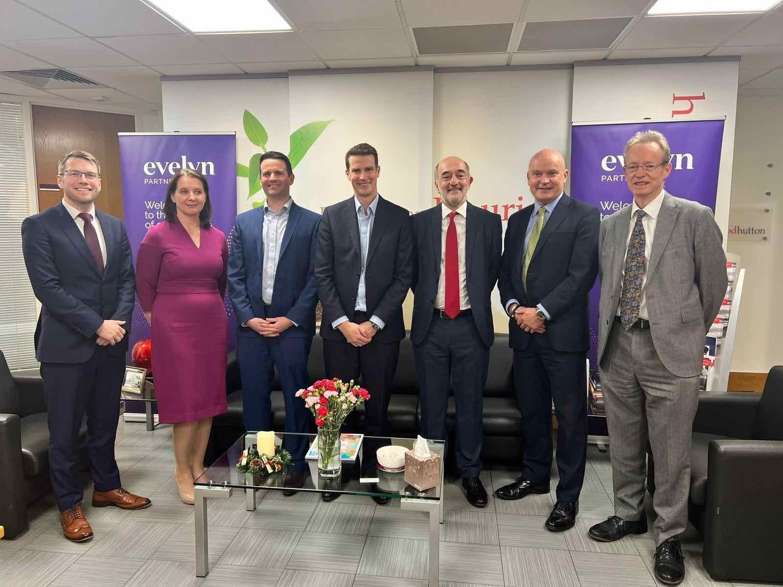 Jonny Hague, Margaret El Khalidi, Keir Singleton (all Harwood Hutton), Tom Shave (Evelyn Partners), David Jones (Harwood Hutton), Giles Murphy (Evelyn Partners) and Adam Stronach (Harwood Hutton)