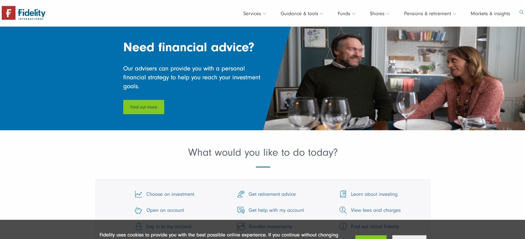 Fidelity International's website