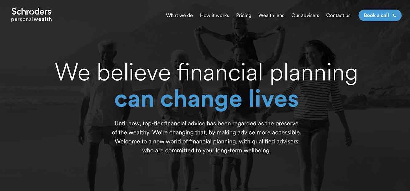 Schroders Personal Wealth's website