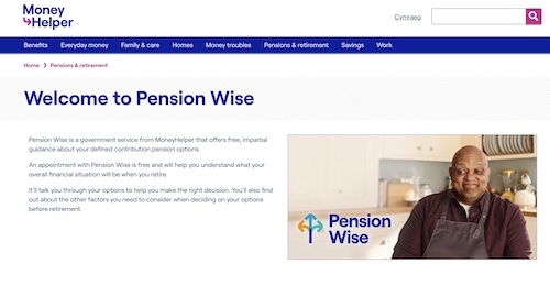 Pension Wise website