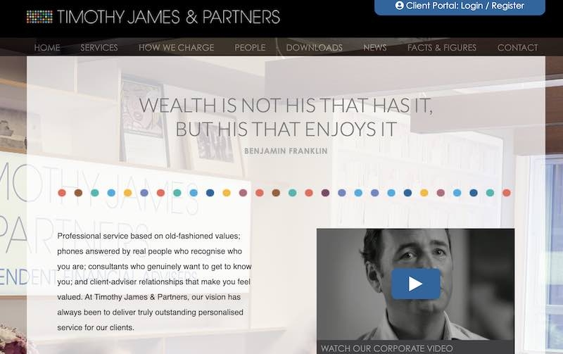 Timothy James website