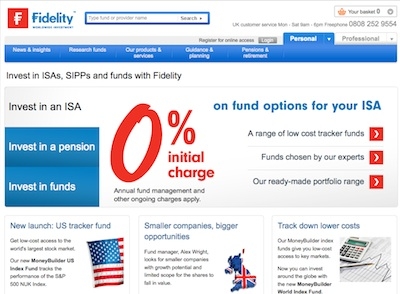 Fidelity Worldwide Investment's website