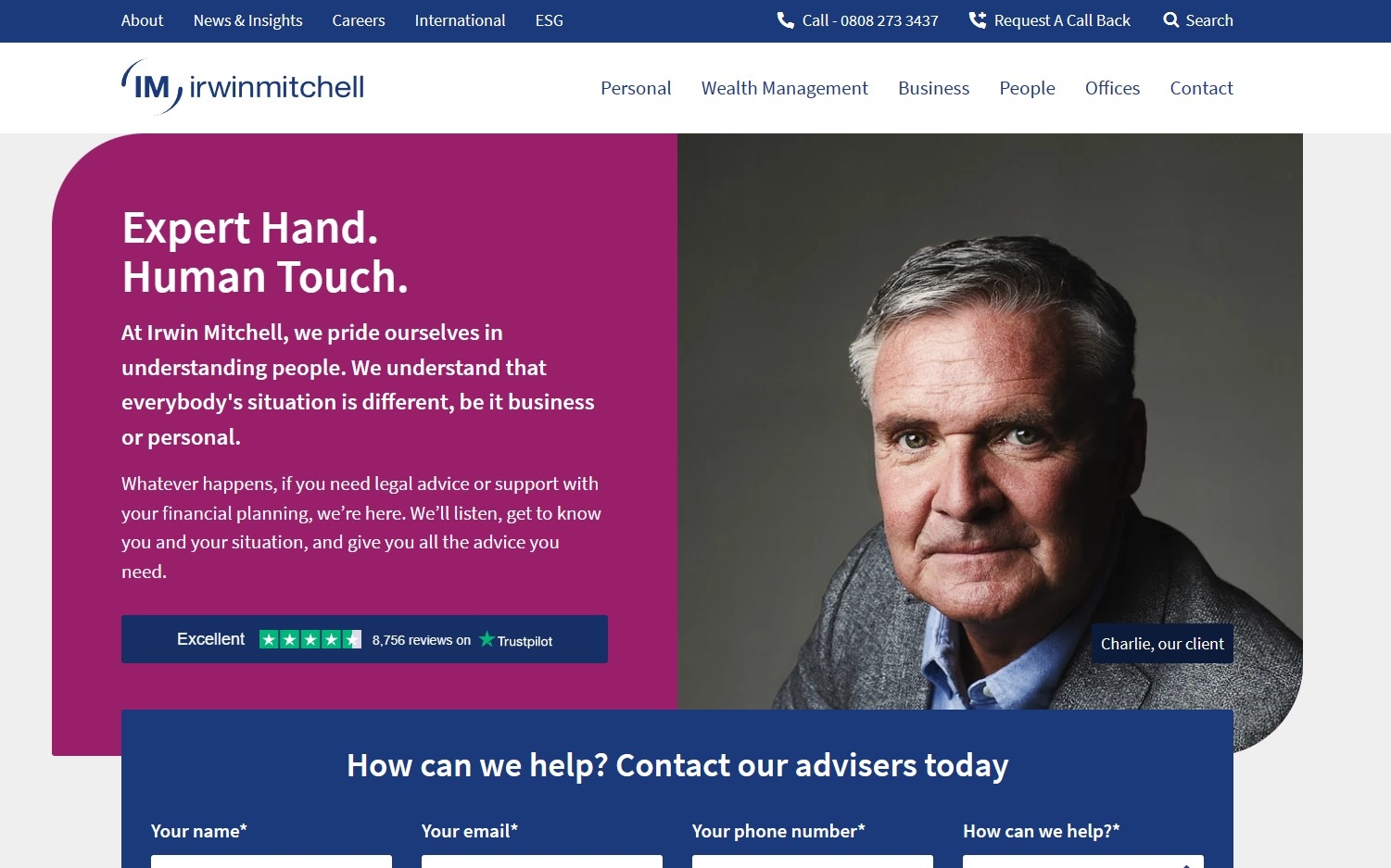 Irwin Mitchell's website