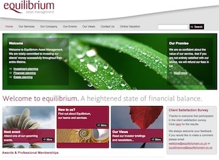 Equilibrium Asset Management website