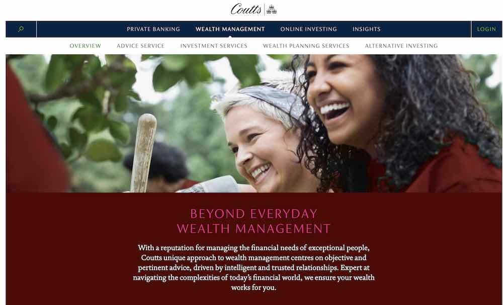 Coutts website