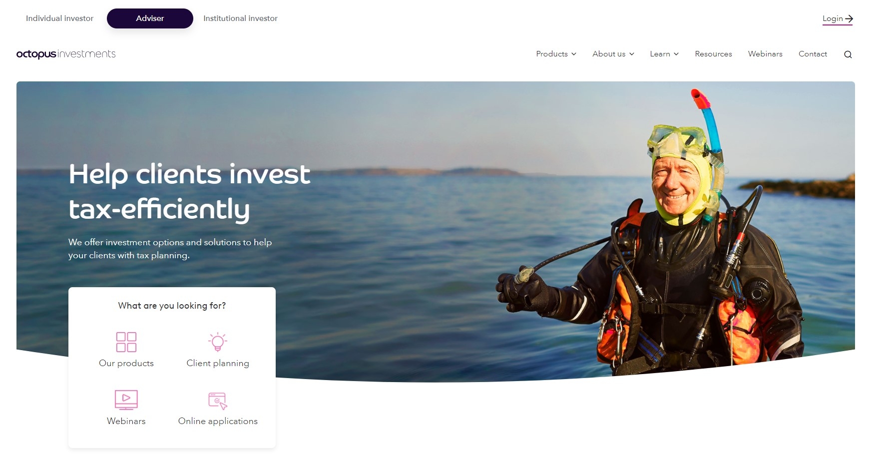 Octopus Investments' website