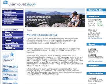 Lighthouse's website