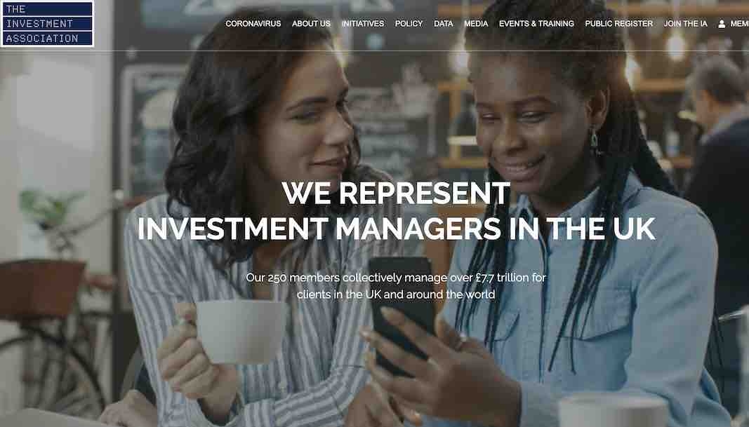 The Investment Association's website