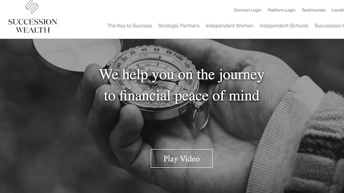 Succession Wealth website