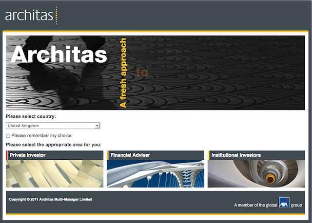 website of Architas