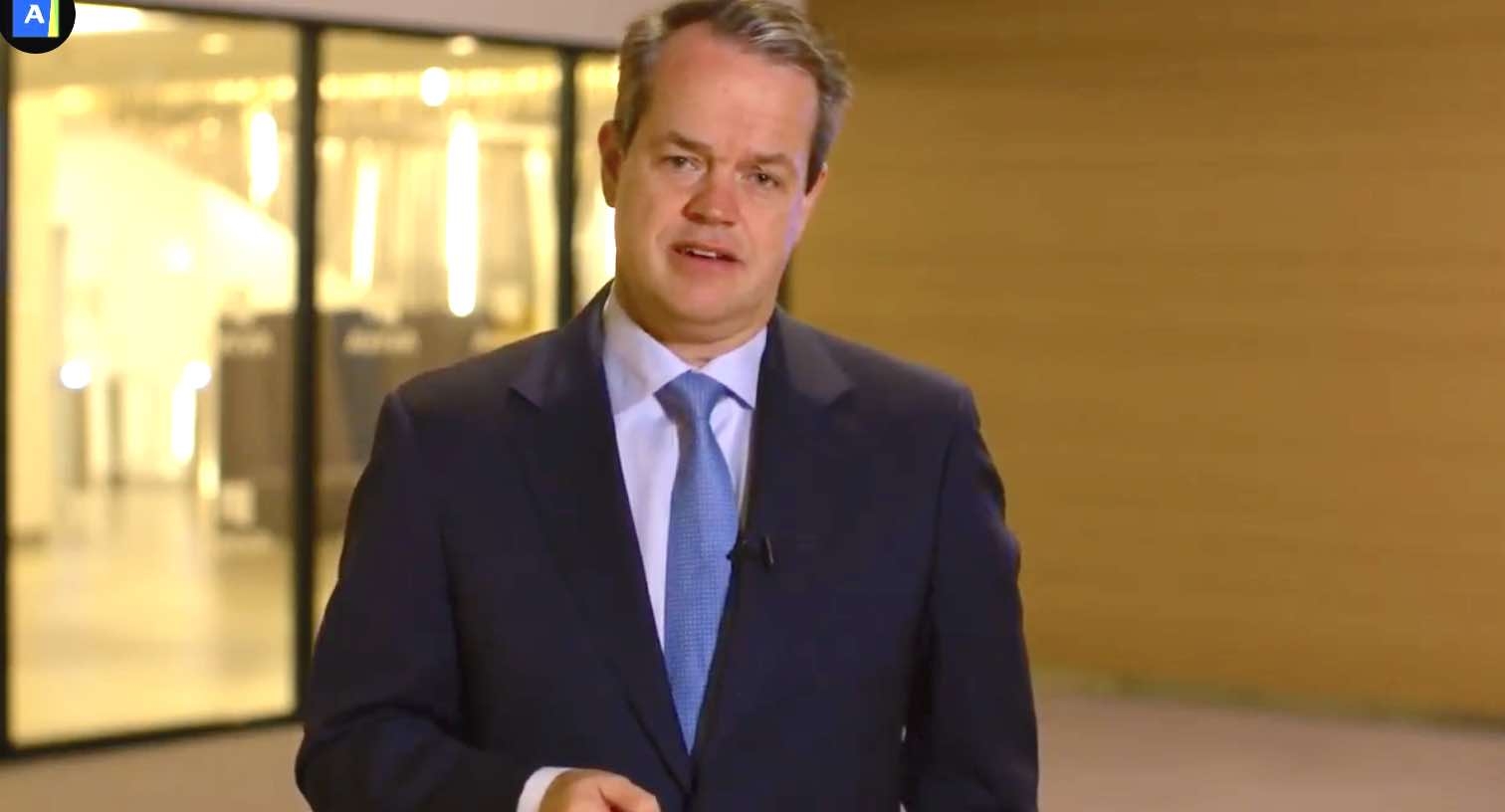 Aviva CEO Maurice Tulloch in his video presentation. Courtesy: Aviva