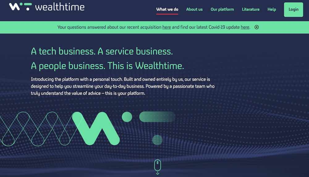 Wealthtime's website