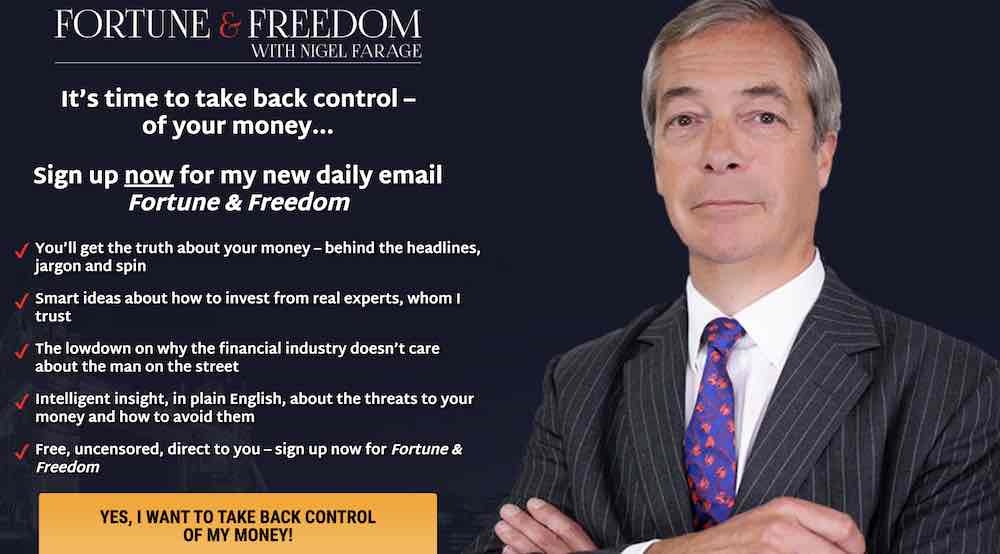 The Nigel Farage newsletter