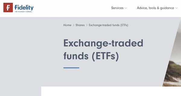 Fidelity ETF funds