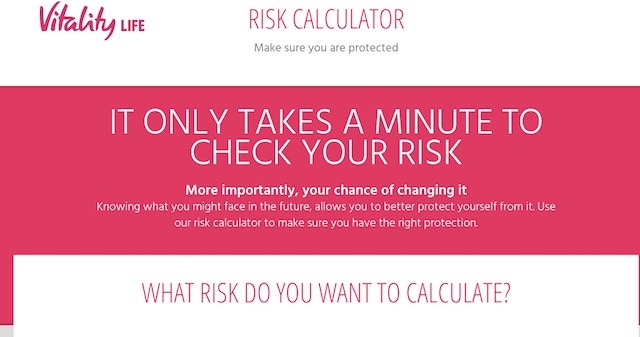 VitalityLife's new calculator