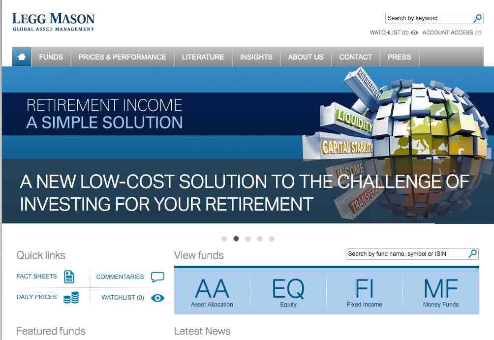 Legg Mason website