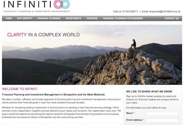 Infinit website