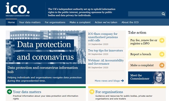 The Information Commissioner’s Office website