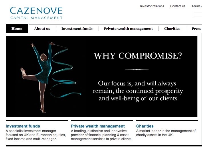 Cazenove Capital website