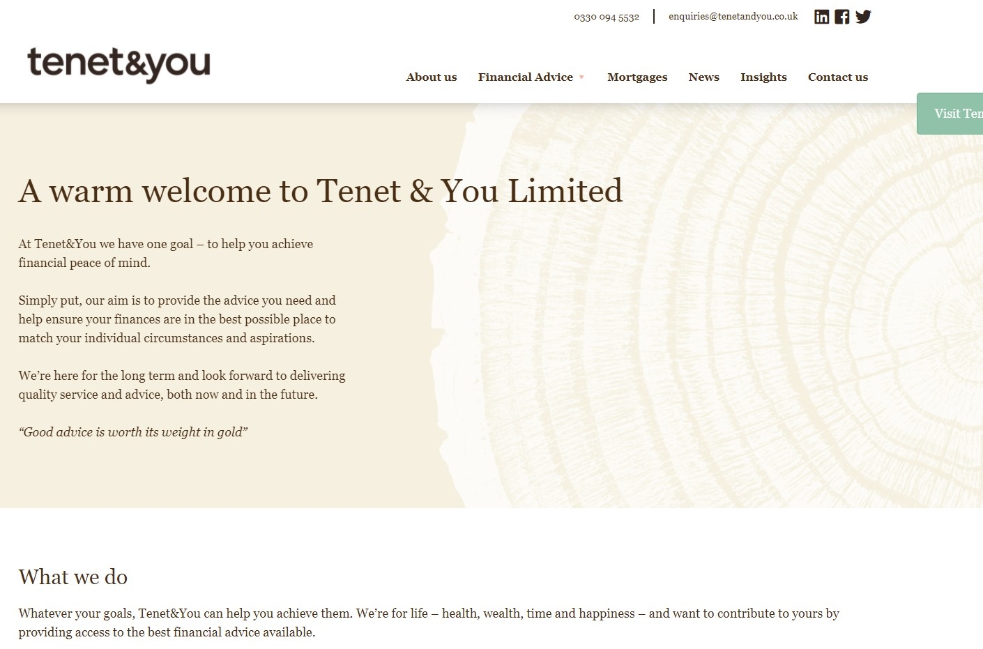 Tenet&You's website