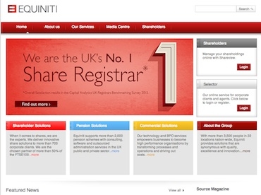 Equiniti website