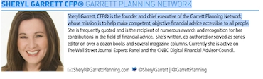  Sheryl Garrett CFP® is one of the pioneers of a new us model aiming to reach the mass affluent.