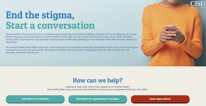 CISI's new mental health portal