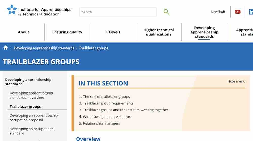 Trailblazer groups help raise standards