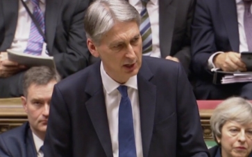 Chancellor Philip Hammond in the Commons