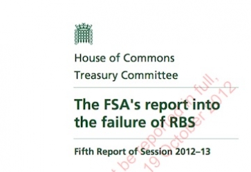 Treasury Committee report into FSA failures