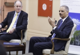 US Attorney General Leslie Caldwell, right. Photo Credit: U.S. Embassy in New Zealand