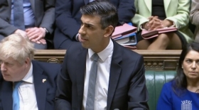 Chancellor Rishi Sunak speaking in the Commons. Courtesy: Parliamentlive.tv