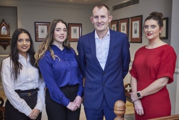 L-R: Jebun Kazi, Isabelle Spencer, Robin Townsend, Ella Davies