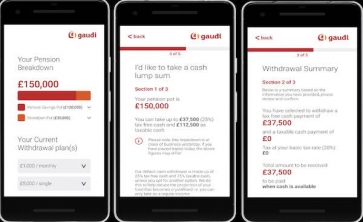 Gaudi Income Drawdown in app form