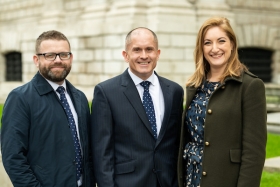 SRLV Financial LLP financial adviser, Chris Reed; TPO chief executive officer, Stuart Phillips and SRLV Financial LLP, financial adviser, Claire Menni