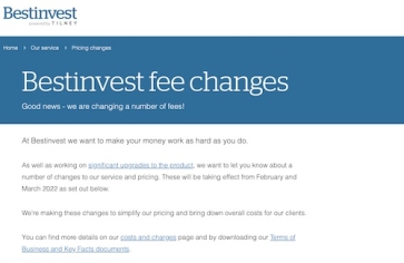 Bestinvest is shaking up its fees