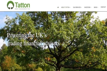 Tatton Asset Management&#039;s website