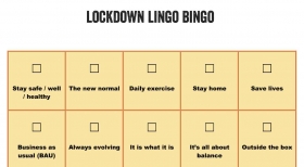 Part of &#039;Lingo Bingo&#039; playing card