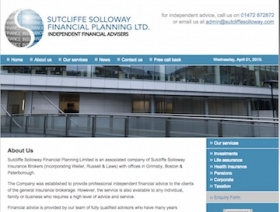 Sutcliffe Solway Financial Planning website