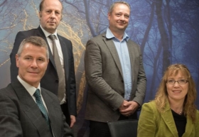 Beaufort Financial (Mansfield) team: L-R Charles Hillier, Andrew Turner, Paul Hyde and Joanne Salter