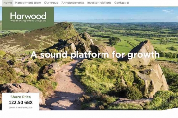 Harwood Wealth website