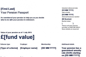 Pension Passport template