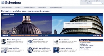 Schroders website