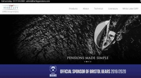 Hartley Pensions website